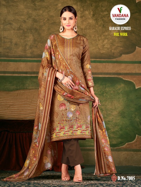 Vandana Karachi Express Soft Cotton Designer Exclusive Dress Material